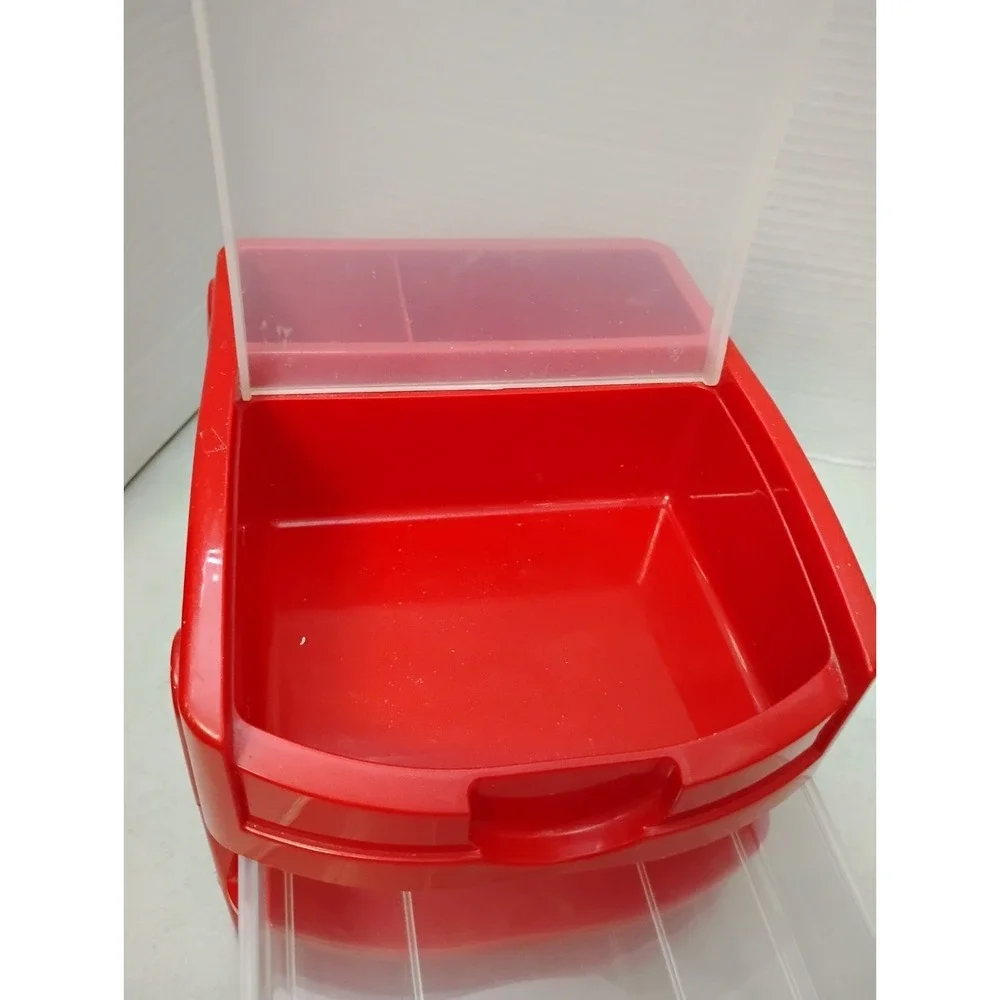 VTG Little Tikes Rubbermaid 3A98 2-Drawer Storage Organizer Art Craft Supply SEE